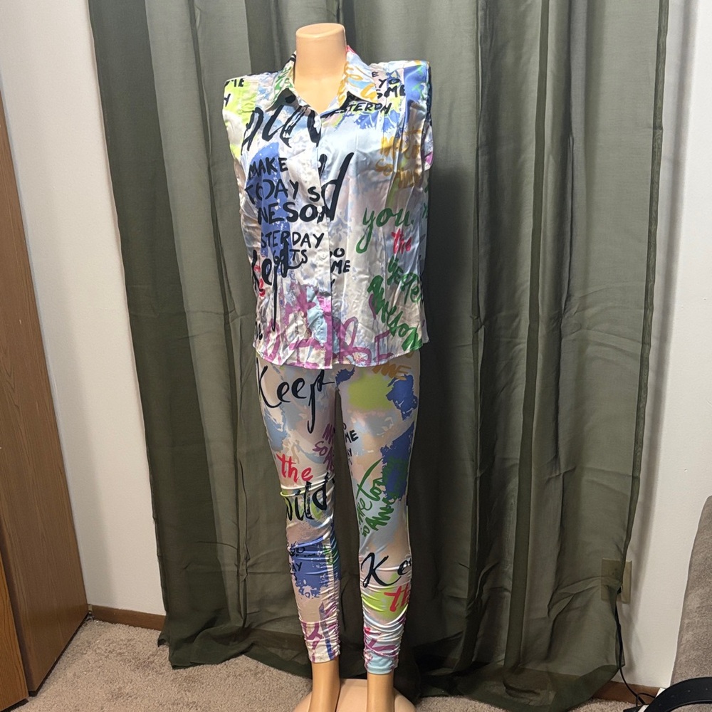 Colorful Graphic Women's Jumpsuit